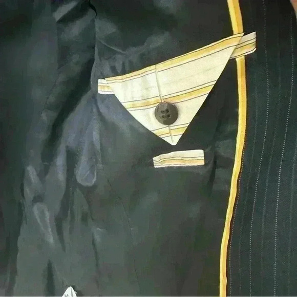 J. Crew Ladies Navy Blue Pinstripe Blazer with Button Closure size 2 Business - Picture 6 of 10